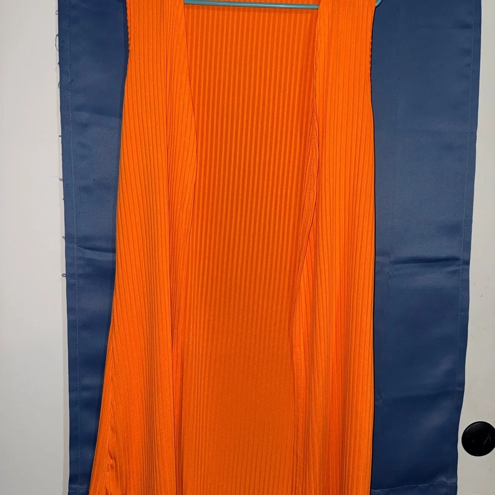 Orange Sleeveless Vest with Tank - Picture 5 of 8